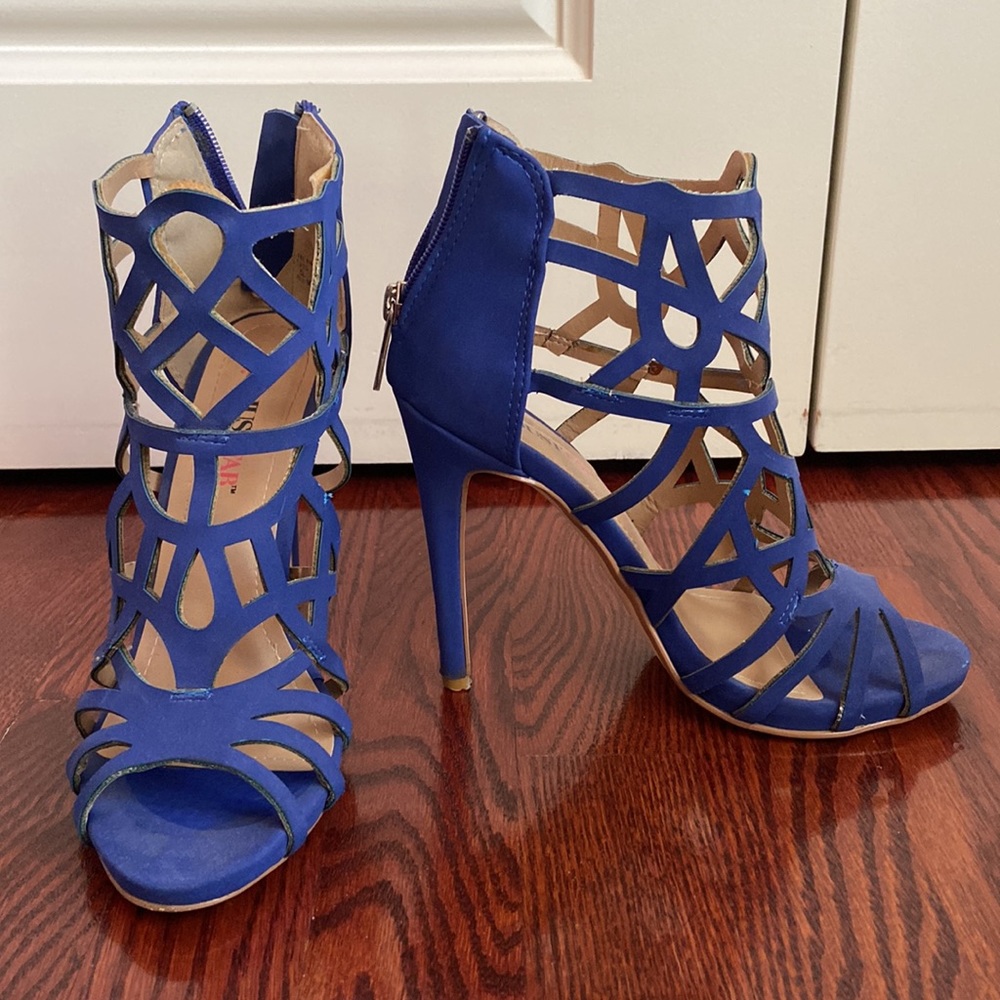 Just fab open toe heels
